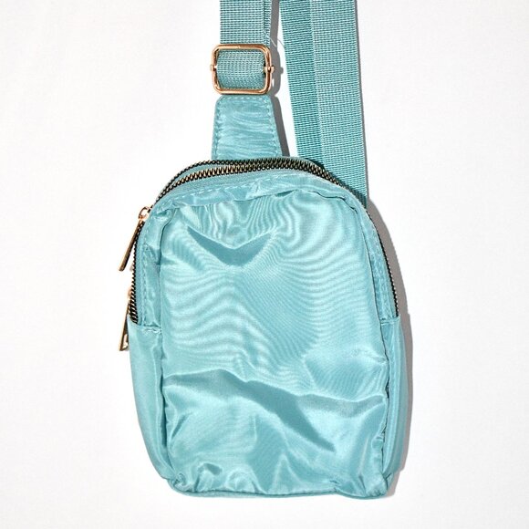 VOROLO Crossbody Sling Bag, Fanny Pack for Women & Men, Adjustable Strap Blue - Picture 2 of 3